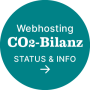 Webhosting CO2-Bilanz Button inkl. Link zu Statuspage