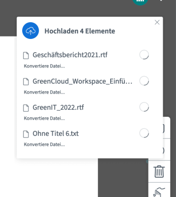 Präsentationen / Upload Info