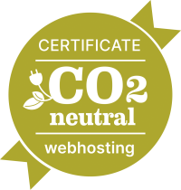 GreenWebspace Zertifikat für 100% CO2-neutrales Webhosting