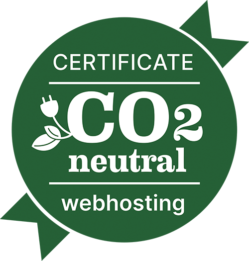 GreenWebspace Zertifikat für CO2-neutrales Webhosting