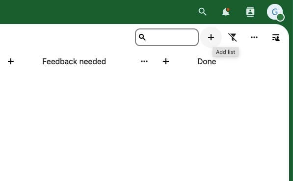 Nextcloud Deck Liste hinzufügen