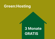 Promotion für Green Webhosting 2 Monate gratis
